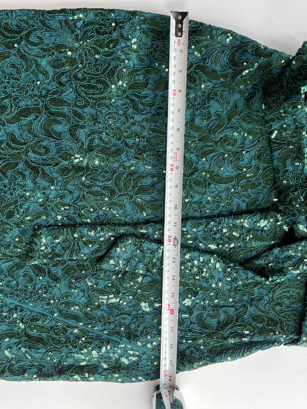Kensie Emerald Green Sequin Lace Sheath Dress Size 12 NWT - Picture 12 of 16